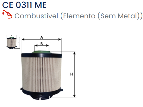 Filtro de Combustível CE0311ME - SAMPIYON