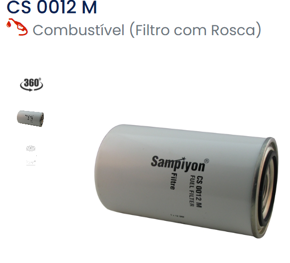 Filtro de combustible CS0012M - SAMPIYON
